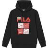 Fila Da Da Long Series Новогодний парный свободный худи Унисекс худи Черный F11U419204F-BK
