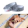 Self-Adhesive Measuring Tape Inch & Metric Double Scale Workbench Ruler Adhesive Tape Measure Rust-Proof Ruler Portable