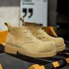 Мужские ботинки Мартин 2025 осень и зима новые высокие ботинки цвета ревеня мужские ретро трендовые универсальные уличные рабочие ботинки