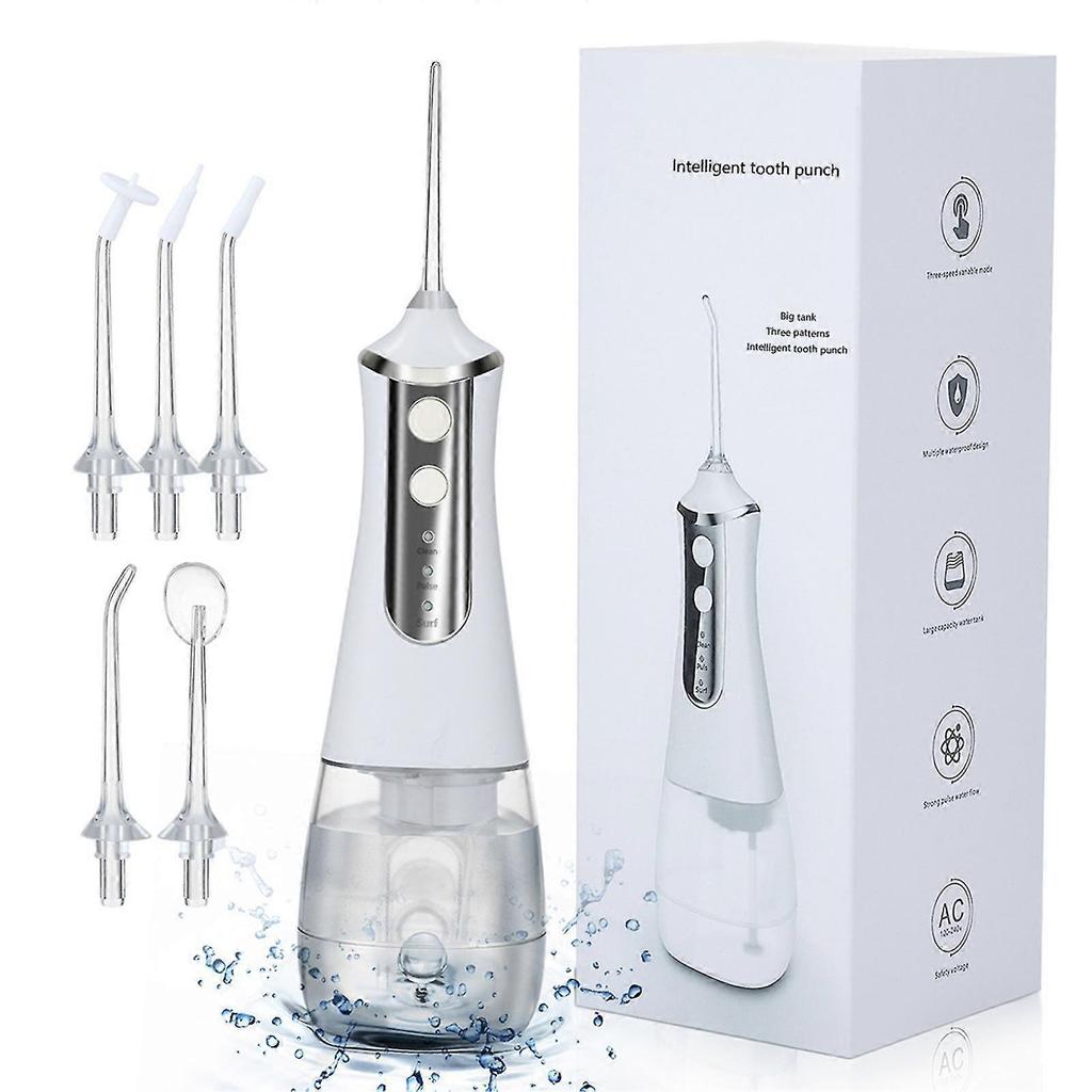 Dental Calculus Dental 3-speed Water Flosser 360 Degree Rotating Nozzle Tooth Rinser For Health Teeth Care Clean