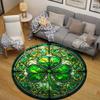 Whimsical Round Turtle Multicolor Accent Rug, Non-Slip Floor Mat for Kids Room