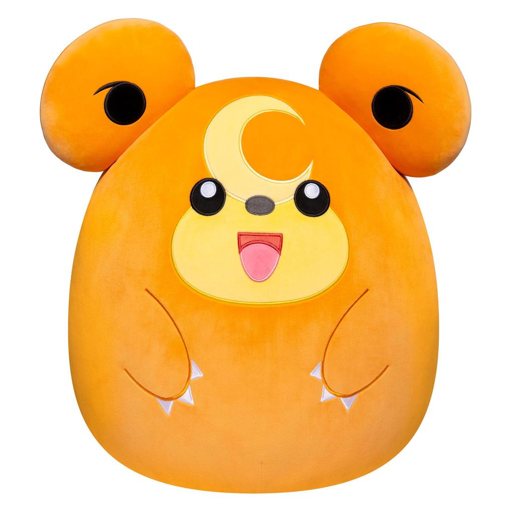 Squishmallow Pokémon 14-inch Teddiursa Plush - Add Teddiursa to your team. Ultra Soft Medium Plush - Plush, Official Kelly Toy