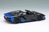 EIDOLON Scale Lamborghini Aventador S Roadster 50th Anniversary Japan 2018 Blue Gradient Finished Model EM767A 1/43 Renaissance/Black