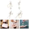 Pearl Bows Bag Charm Pendant Aesthetic Purse Charms Aesthetic Keychains Keyring for Women Backpack Purse Handbag Decors