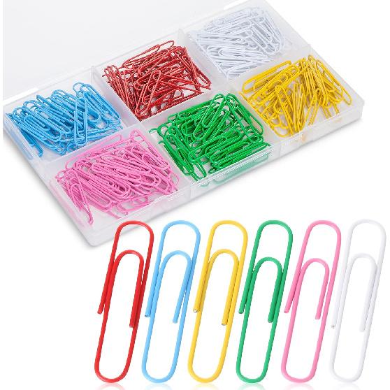 Mr. Pen- Paper Clips, 2 Inch, 240 Pack, Large Colored Paper Clips, Colored Paper Clip, Clip, Paperclips, Paper Clip, Office Supplies, Clips for