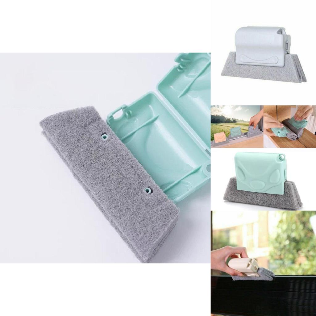 Eco-friendly Window Door Track Cleaning Brush With Durable Scouring Pad For Efficient Dust Removal