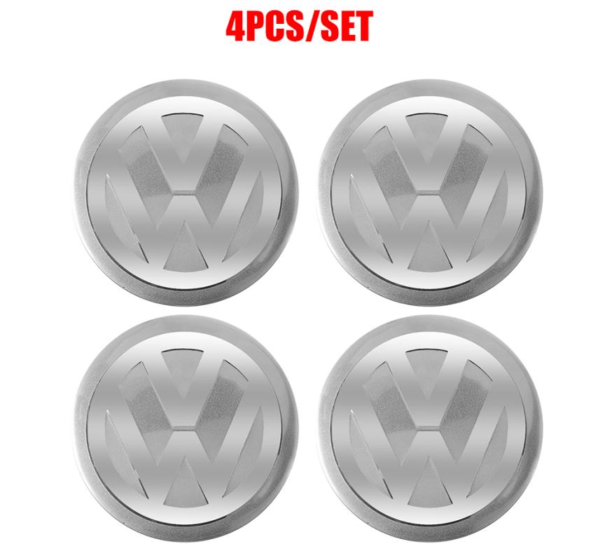 3D Styling Volkswagen Logo Car Wheel Center Cover Hub Cap Emblem sticker for VW RLine R32 Touareg CC Golf Passat GTI Polo Caddy