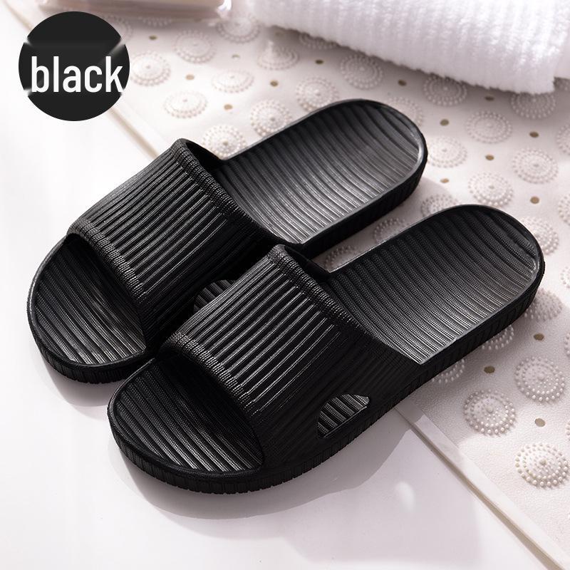 Unisex Striped Summer Bathroom Slippers - Non-Slip Indoor Footwear for Home, Hotel, or Guest Use