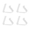 4Pcs Tablecloth Clip Plastic Clear Non Slip Table Cloth Holder for Family Restaurant L
