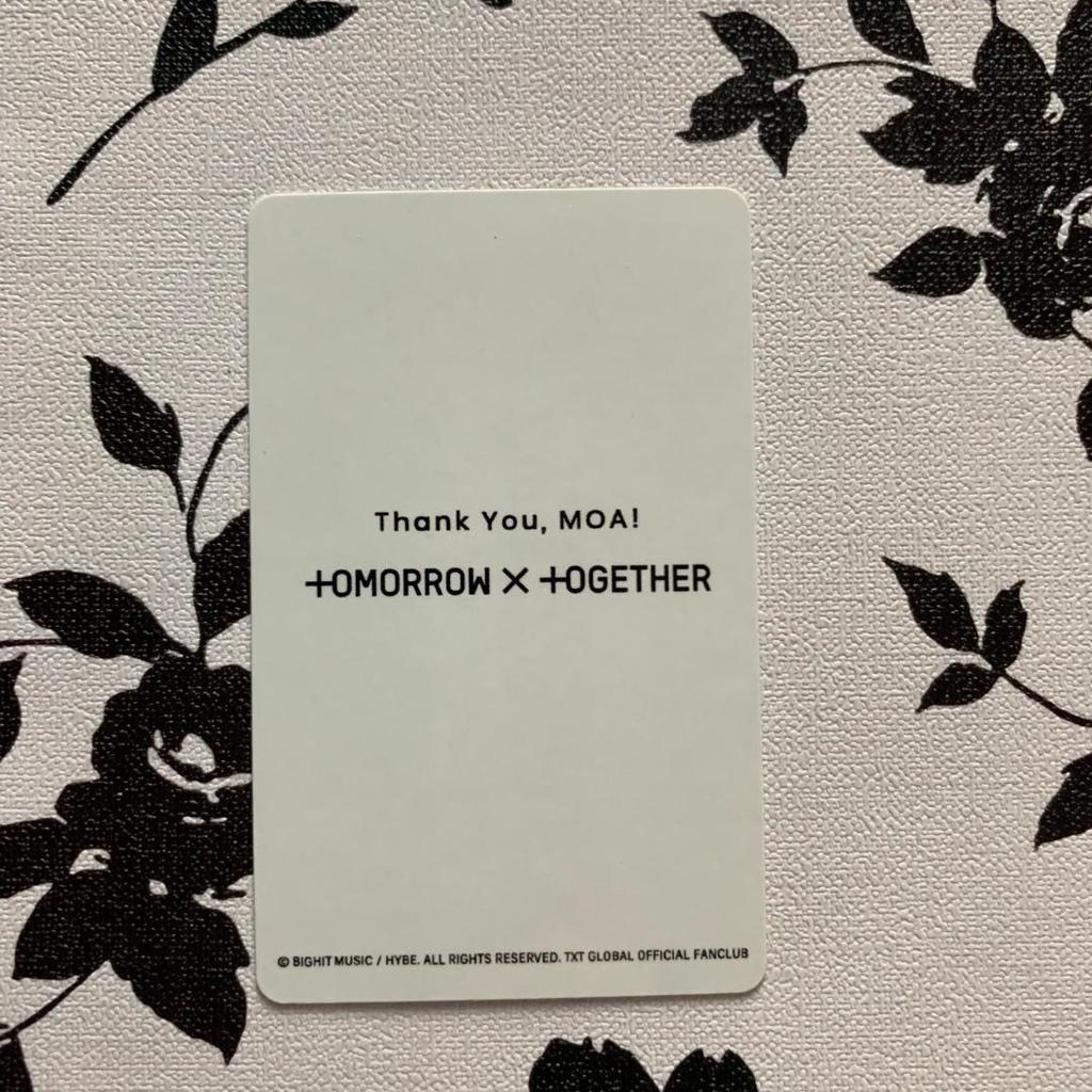 [USED] TXT Taehyung New Membership Referral Campaign FC Bonus Trading Card