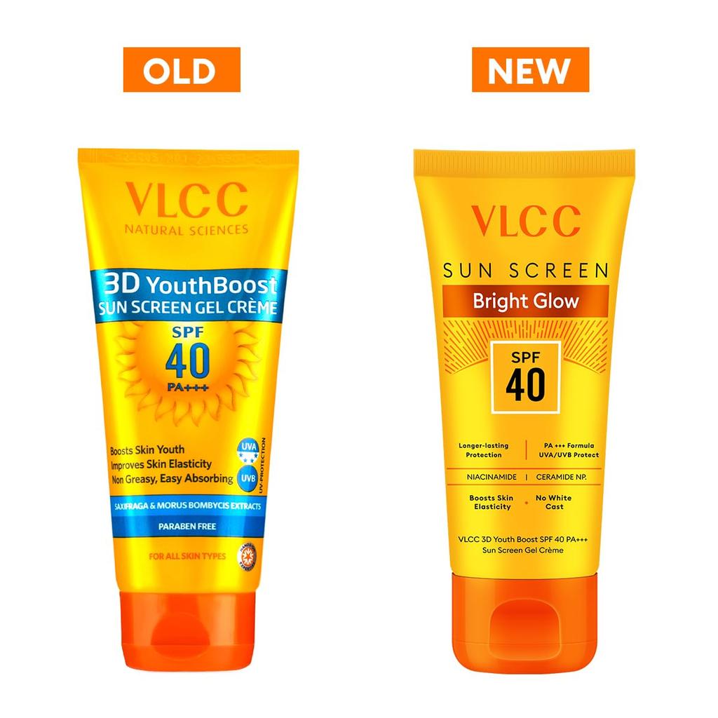 VLCC Солнцезащитный крем-гель 3D Youth Boost SPF 40, Сияющее сияние, 50 г, 1 шт., Нежирный, Без белого налета