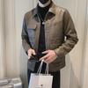 Мужская кожаная куртка в корейском стиле 2023 года — трендовая мода весна/осень