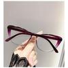 Anti Blue Light Cat Eye Myopia Glasses Men's and Women's Ultra Light Myopia Glasses Prescription Finished Glasses 0 To -3.0