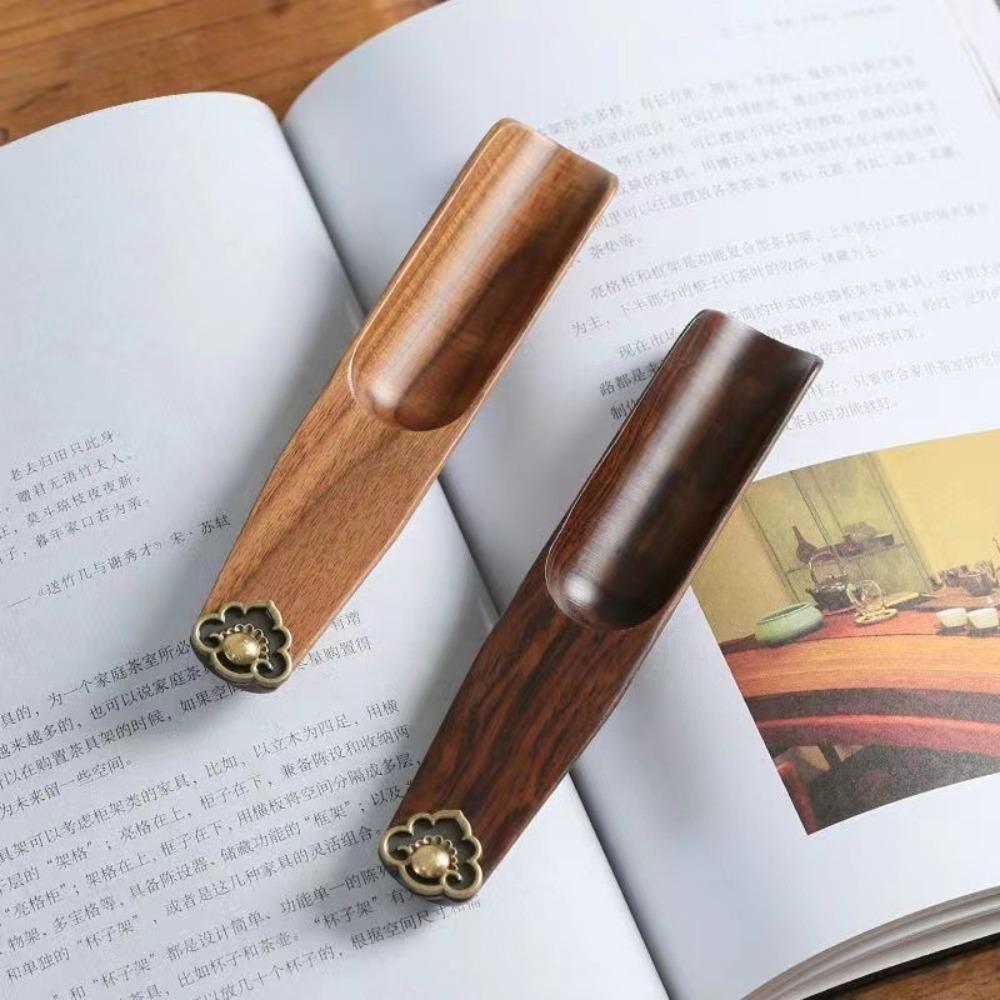 Retro Tea Scoops Natural Wooden Teaspoon Tea Leaves Holder Sugar Powder Spoon  Living Room
