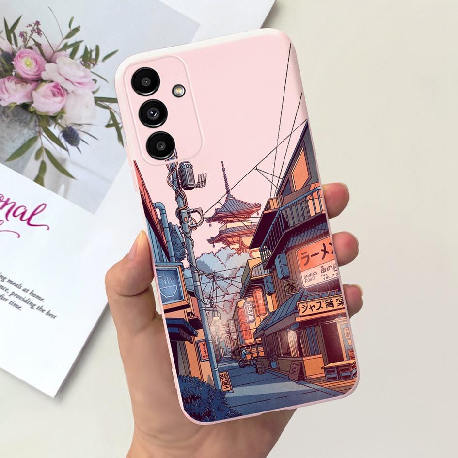 Для Samsung A14 5G 2023 Чехол Милый Желтый Утенок Кот Мультяшный Funda Для Samsung Galaxy A14 SM-A145F SM-A146B Чехол для Телефона A 14 Etui