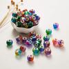12/30/60 шт. Большие европейские бусины-разделители 15x12 мм, градиентные радужные разноцветные бусины-шармы Rondelle для браслета-цепочки «змейка», изготовление ювелирных изделий