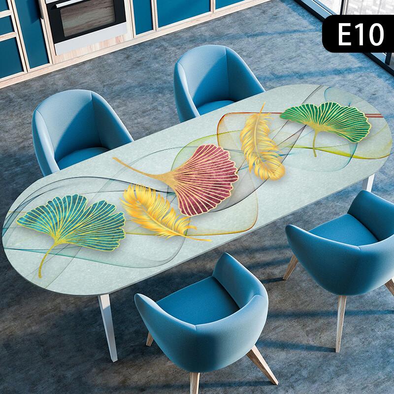 1 шт. Водонепроницаемая овальная скатерть, маслостойкая, эластичная, для кухонного стола, обеденного стола, для вечеринки, скатерти, для наружного двора, декор для дома