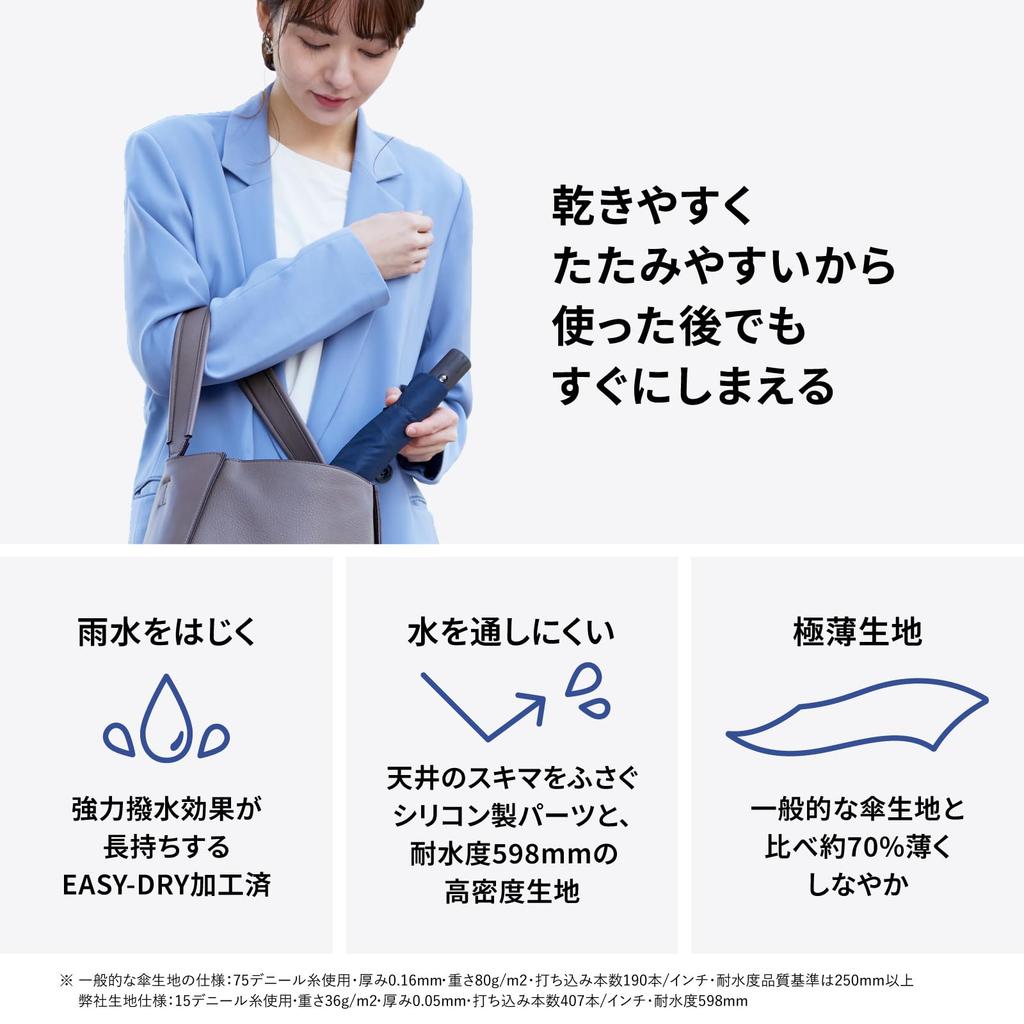 Amvel Folding Automatic Folding Automatic Strong Water Super Water VERYKAL 210g Umbrella, Open/Close Umbrella, One-touch Umbrella, Open/Close,