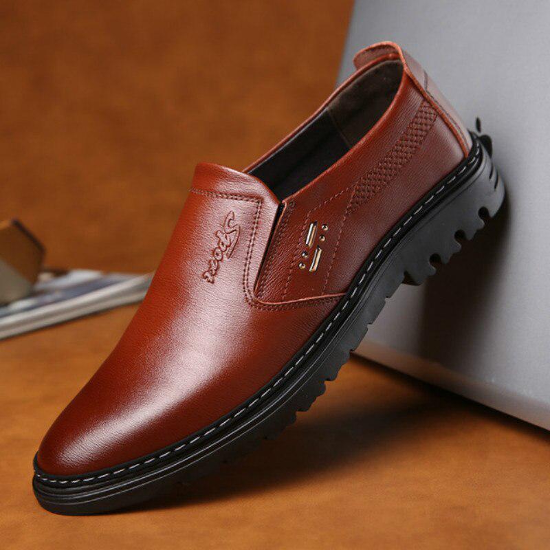 Мужская обувь из натуральной кожи ручной работы, весенне-осенняя деловая модная мужская повседневная обувь, мужская обувь