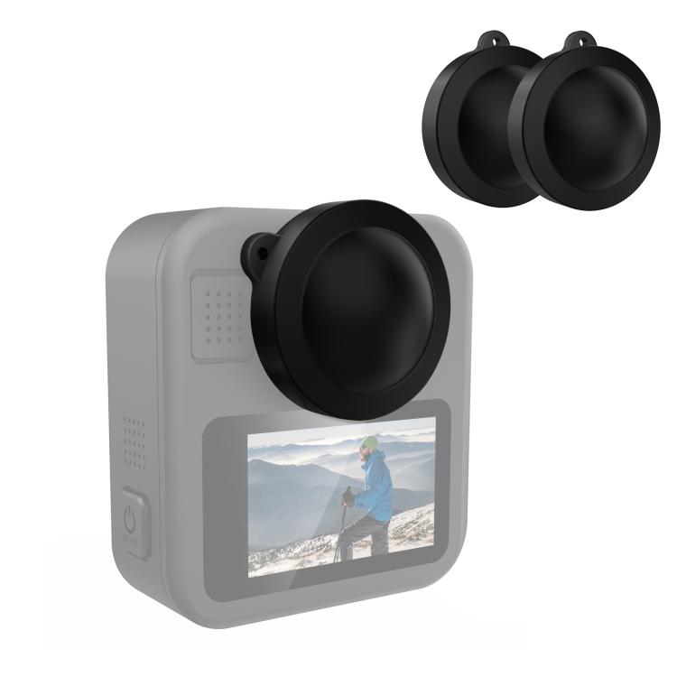 Силиконовая крышка для двойной линзы GoPro MAX2 PULUZ (черный)