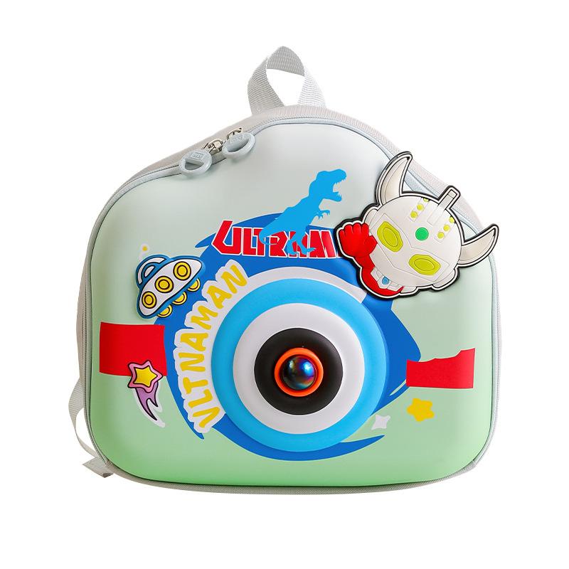 Kindergarten Baby Schoolbag Cartoon Animation Three-Dimensional Eggshell Boys And Girls Backpack Camera Modeling Children'S Backpack
