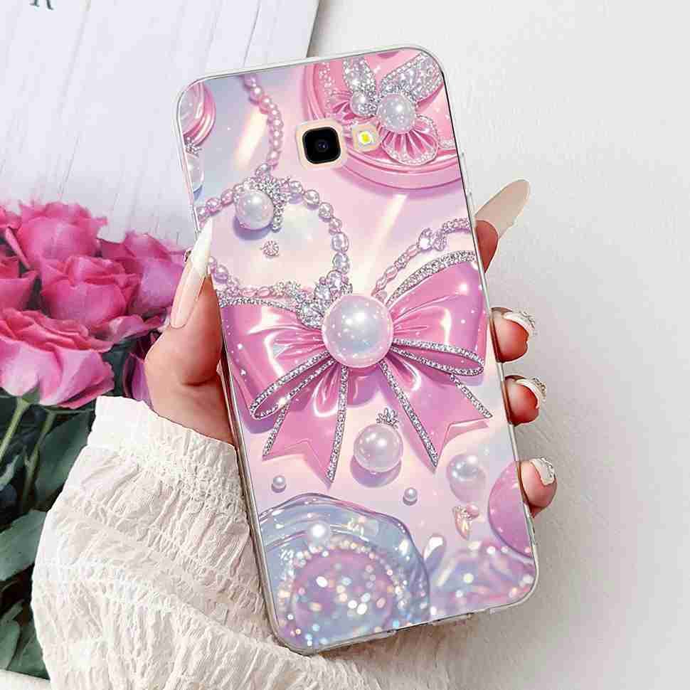 For Samsung Galaxy J4+ SM-J415F Case Luxury Butterfly Flowers Soft Silicone TPU Cover For Samsung J4+ J4 Plus Phone Shell Capa