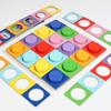 Color Recognition Matching Logic Game Educational Wooden Puzzle  Preschoolers or Toddlers