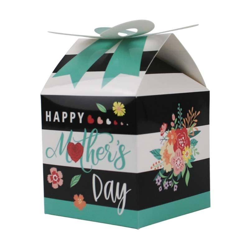 50Pieces Mother Day Candy Boxes Mother Day Cup Cake Paper Boxes Mother Goodie Gift Decorations Mother Day Party Supplies