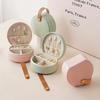 Portable Travel Mini Jewelry Box with Handle Leather Jewelry Rings, Necklaces, Earrings, Earrings, Storage Boxes, Boxes, Storage, Gift Boxes, Girls