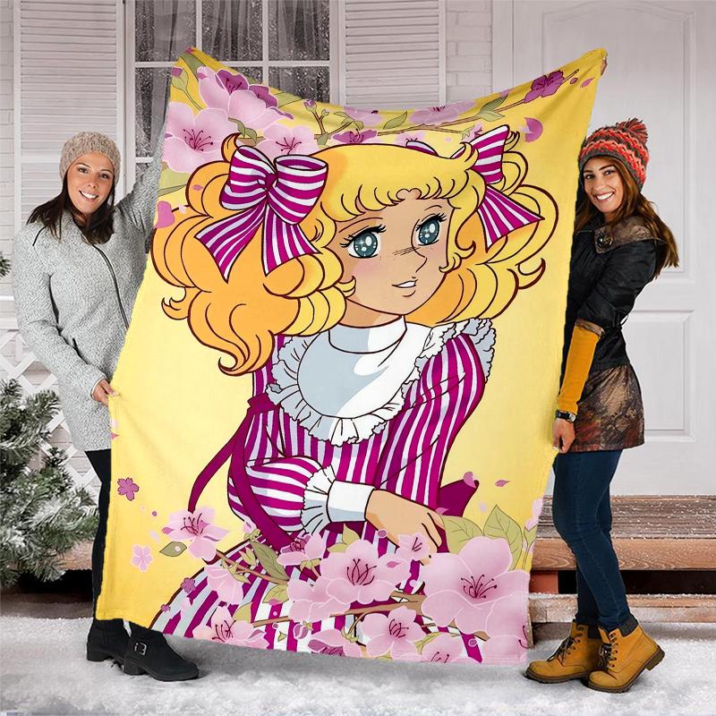 The Rose of Versailles Theme Printed Blanket - Perfect for Couch, Bed, Travel & Outdoor Use | Machine Washable, Cozy & Durable.