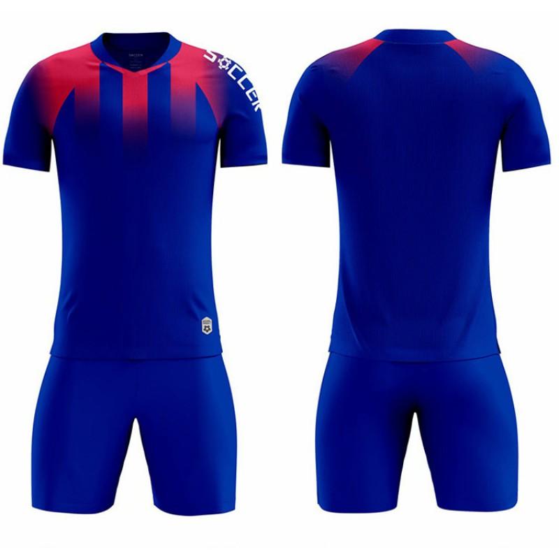 Kids Short Sleeve Soccer Jersey Breathable Team Uniform Boys Girls Customizable