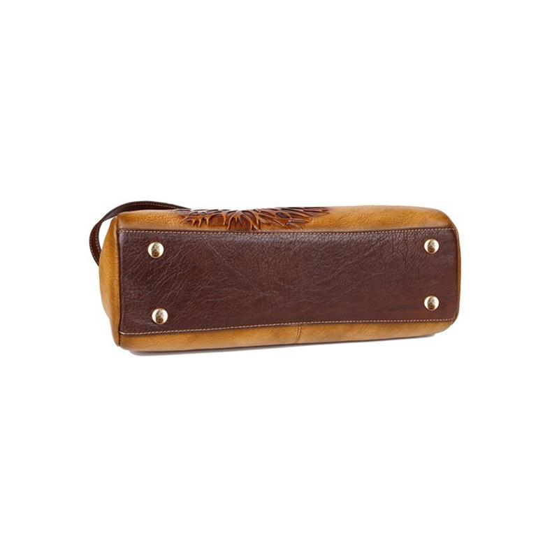 Vintage Embossing Women Handbags Genuine Leather Shoulder Bags Fashion Crossbody Bag for Ladies Purse GZW