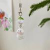 Sweet Flocking Rabbit Mobile Accessory Soft Rabbit Phone Chain Phone Decoration For Commuting And Shopping Adventures