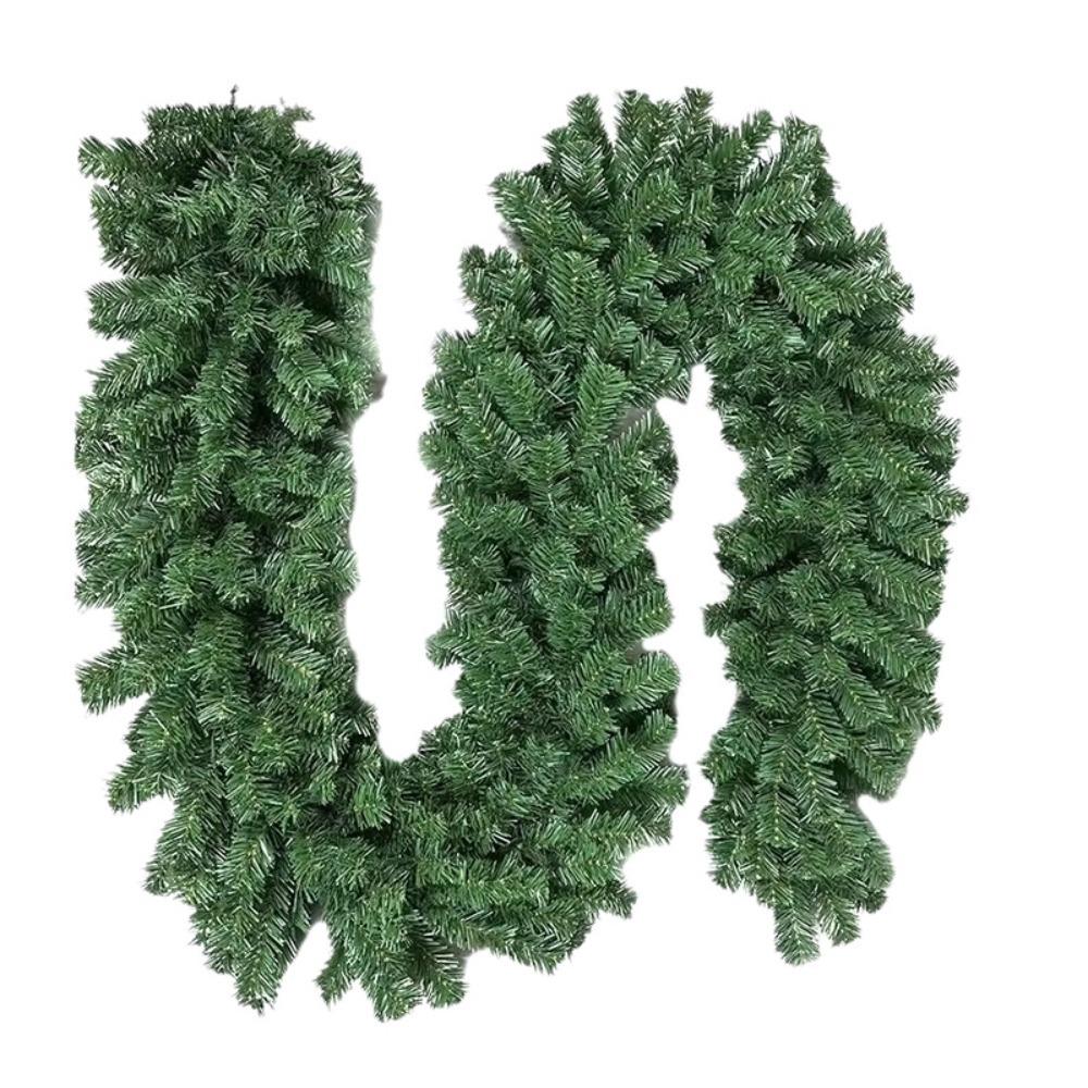 Зеленый искусственный ротанг сосна 2,7 м искусственная зеленая ель для лестницы камина рождественский декор