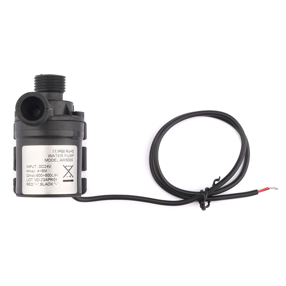 600-800L/H DC 12V 24V AW500S Screw Miniature DC Circulation Booster Pump Submersible Water Pump For Dishwasher Water Heater