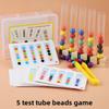 Wooden Test Clip Beads Color Cognition Puzzle Toy Preschoolers For