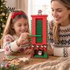 Christmas Home Decor Santa Chimneys Countdown Calendar, 24 Days Claus Advent Calendar Xmas Table Decoration for Holiday Party Ornament