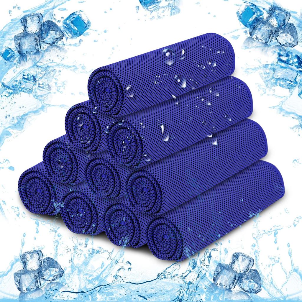10 Pack Coolings Towel Microfiber Ice Towel Cold Sports Towel Neck And Face Breathable Chilly Sweat Towels For Gym Yoga Golf Workout Beach Accessories