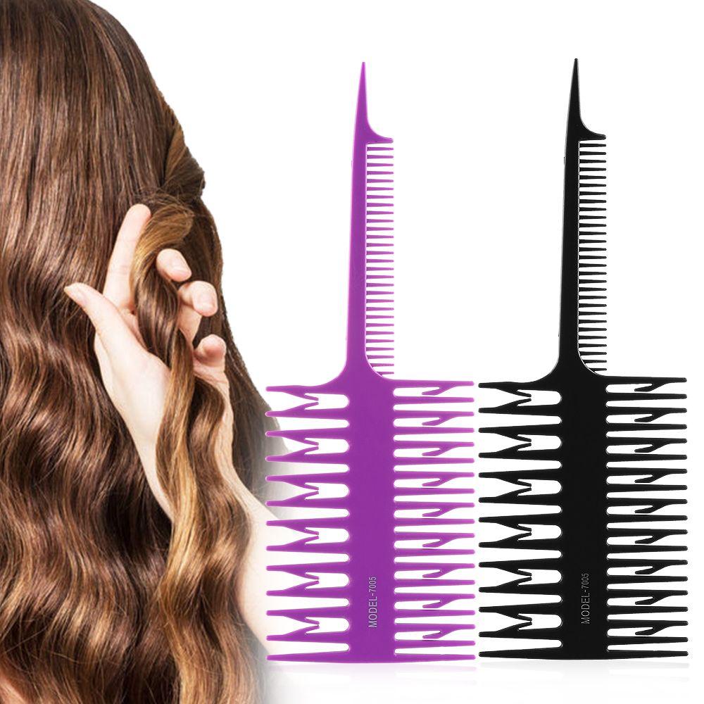 Парикмахерская DIY Двусторонняя расческа для окрашивания Мелирование Салонный инструмент для окрашивания Отдельный