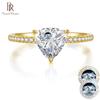 1 Carat Moissanite Engagement Ring For Women Pass Diamond Test Classic Wedding Fine Jewelry Gift Accessories With Certificate