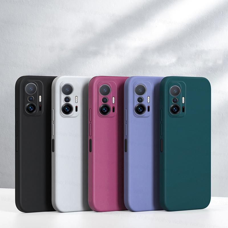 Чехол для Xiaomi 11T Pro Чехол для Xiaomi 11T 12T 13T 14T 15T Pro 5G Ударопрочный Жидкий Силикон ТПУ Задняя крышка телефона Xiaomi 11T Pro