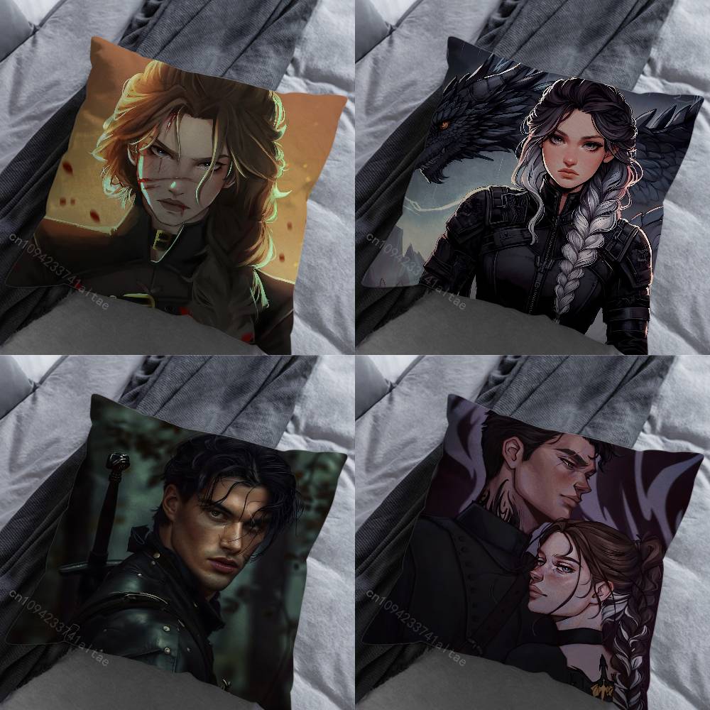 Art FFourth WWing Novel pillow over living room sofa cushion cover home decoration bedroom room bed pillow cover