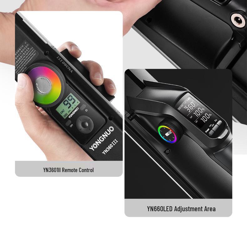 Yongnuo YN360IV RGB Ручной световой стик, Беспроводной, 24 Вт, Регулируемая цветовая температура, Четвертое поколение