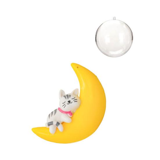 Floating Moon Bear Ornament Cute Mini Moon Bear Fish Tank Accessory for Underwater Landscape Aquarium Decoration