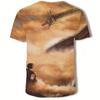 Мужская футболка God Beast 3D цифровая печать круглый вырез короткий рукав модная футболка топ