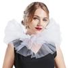 Perfect Match Fashion Victorian Fake Collar Detachable Classic Jabot Collar Ruffled Lace Vintage Neck Collar Party
