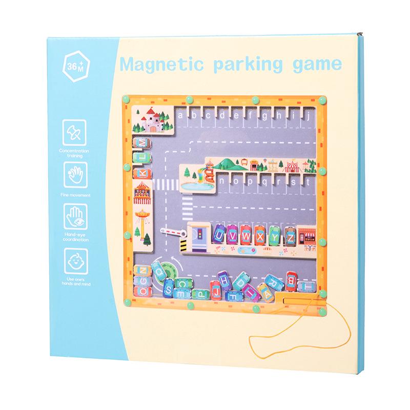 Магнитный лабиринт из букв: Подбор цветов и контроль ручки - головоломка для раннего развития