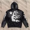 Flare Black Flame Broke Hoodie