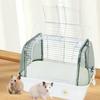 Hamster Cage Habitat Breathable Carrier Box Bird Small Pet Carry Portable for