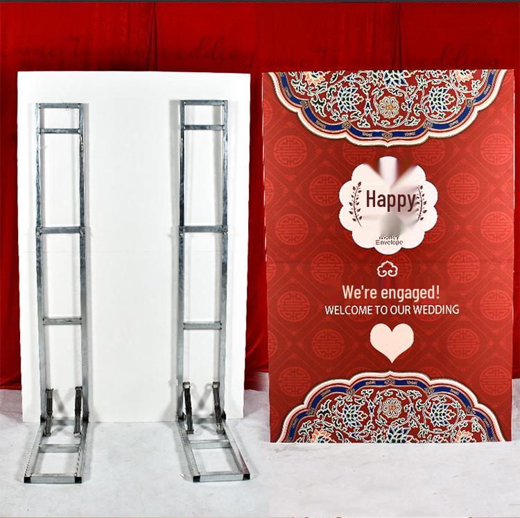 Wrought Iron Telescopic Pole Stand for Wedding & Stage Backdrops